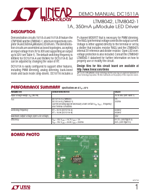 DC1511A-B Datasheet PDF Linear Technology