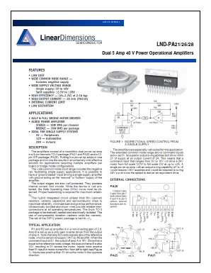 LND-PA21 Datasheet PDF Linear Dimensions Semiconductor