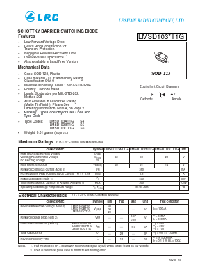 LMSD103CT1G Datasheet PDF Leshan Radio Company,Ltd