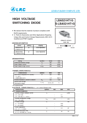 S-LBAS21HT1G Datasheet PDF Leshan Radio Company,Ltd