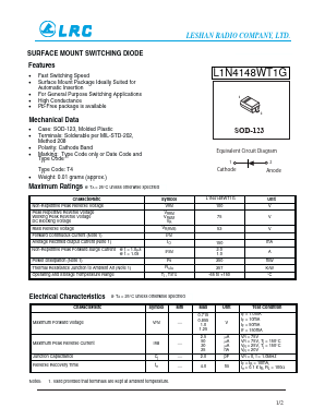L1N4148WT1G Datasheet PDF Leshan Radio Company,Ltd