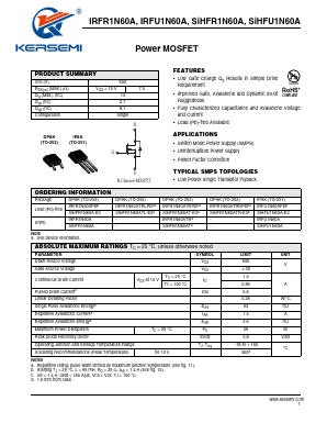 IRFR1N60ATR Datasheet PDF Lucky Light Electronic