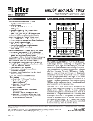 1032-90LT Datasheet PDF Lattice Semiconductor