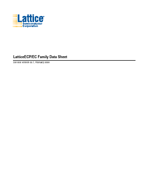 LFECP10E-3F484I Datasheet PDF Lattice Semiconductor