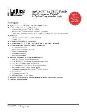 M4A5-384/32 Datasheet PDF Lattice Semiconductor