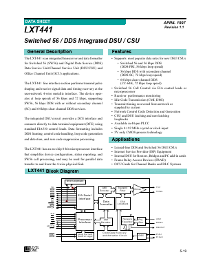 LXT441 Datasheet PDF LevelOne
