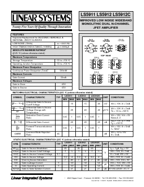 LS5911 Datasheet PDF Linear Integrated System