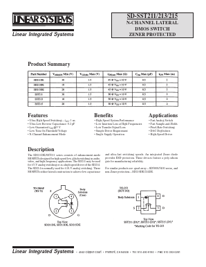 SD215 Datasheet PDF Linear Integrated System