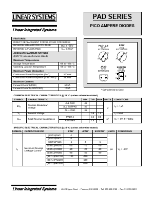 JPAD10 Datasheet PDF Linear Integrated System