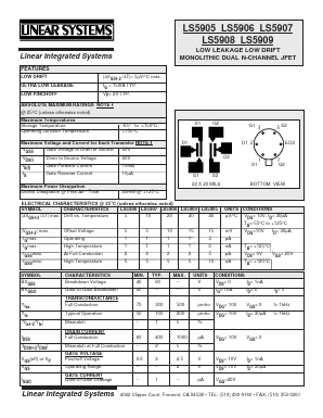 LS5905 Datasheet PDF Linear Integrated System