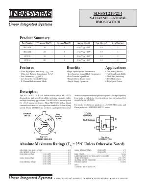 SD210DE Datasheet PDF Linear Integrated System