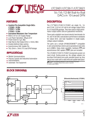 LTC2611CDD Datasheet PDF Linear Technology