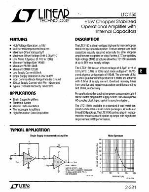 LTC1150C Datasheet PDF Linear Technology