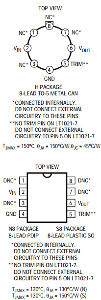 LT1021DCH-5 Datasheet PDF Linear Technology