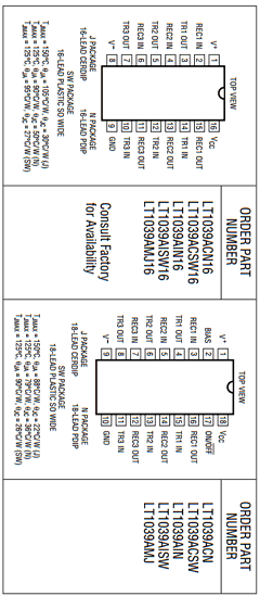 LT1039AM Datasheet PDF Linear Technology