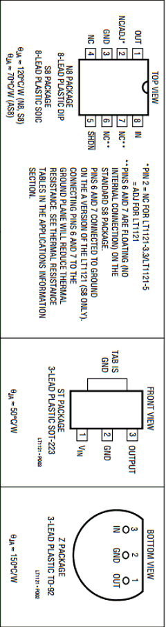 LT1121CZ-3.3 Datasheet PDF Linear Technology