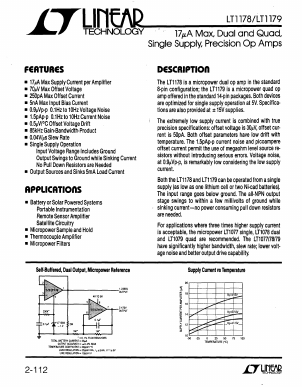LT1178IN Datasheet PDF Linear Technology