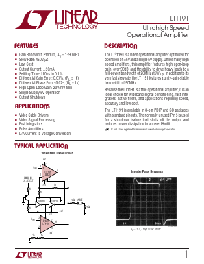 LT1191C Datasheet PDF Linear Technology