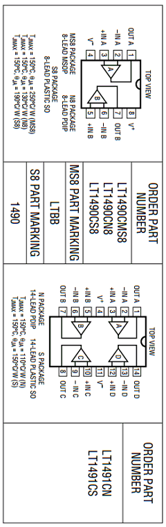 LT1490 Datasheet PDF Linear Technology