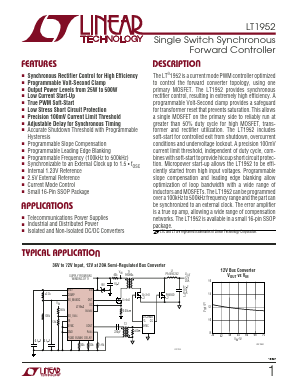 LT1952IGN Datasheet PDF Linear Technology
