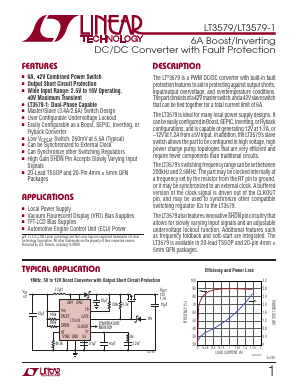 LT3579EFE-TRPBF Datasheet PDF Linear Technology