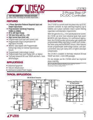 LT3782EUFD-TR Datasheet PDF Linear Technology