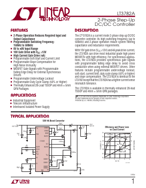 LT3782AEFE-TRPBF Datasheet PDF Linear Technology