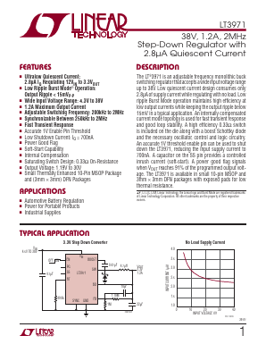 LT3971I Datasheet PDF Linear Technology
