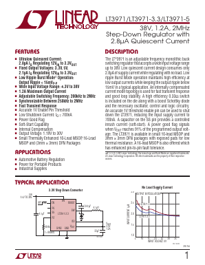 LT3971IMSE-5 Datasheet PDF Linear Technology