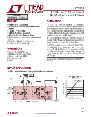 LT5503 Datasheet PDF Linear Technology