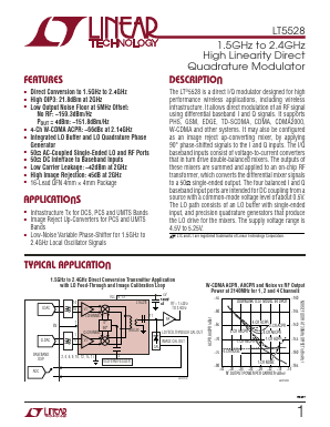 LT5528 Datasheet PDF Linear Technology