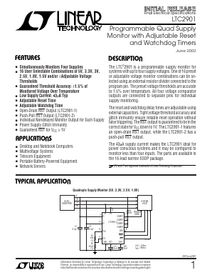 LTC2901-1I Datasheet PDF Linear Technology