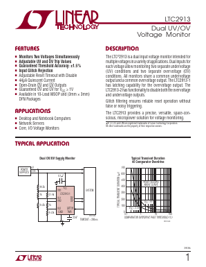 LTC2913HDD-1 Datasheet PDF Linear Technology