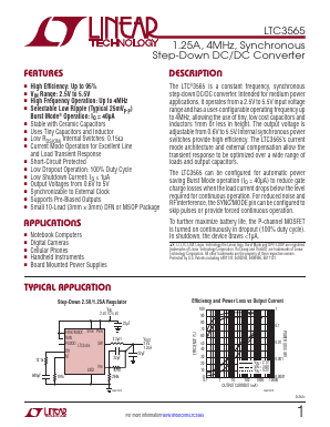 LTC3565 Datasheet PDF Linear Technology