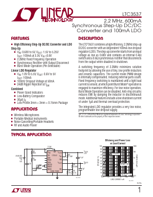 LTC3537 Datasheet PDF Linear Technology
