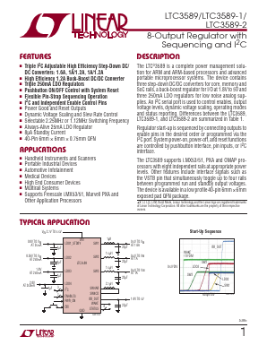 LTC3589EUJ Datasheet PDF Linear Technology