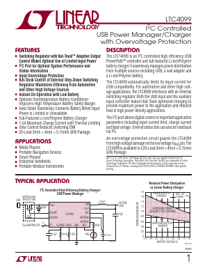 LTC4099EUDC Datasheet PDF Linear Technology