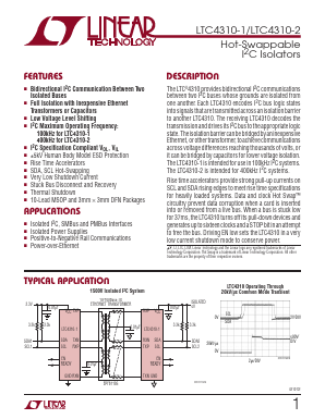 LTC4310IDD-1-TRPBF Datasheet PDF Linear Technology
