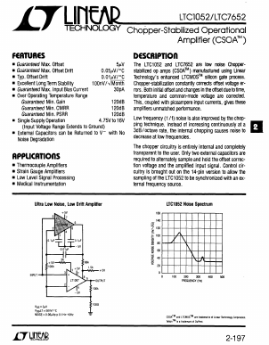 LTC7652 Datasheet PDF Linear Technology