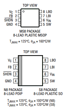 LT1307CN8 Datasheet PDF Linear Technology