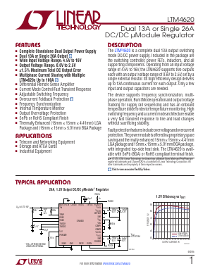 LTM4620V Datasheet PDF Linear Technology