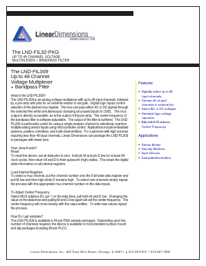 LND-FIL309 Datasheet PDF Linear Dimensions Semiconductor