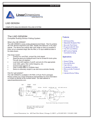 LND-SENS94 Datasheet PDF Linear Dimensions Semiconductor