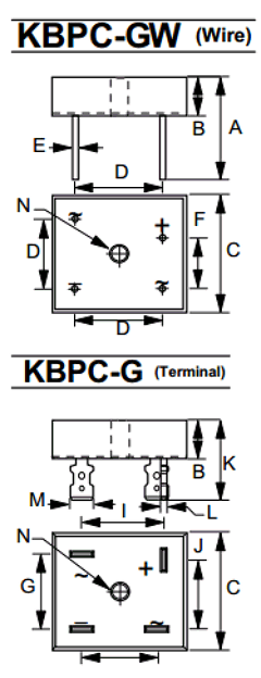 KBPC3510G/W Datasheet PDF LiteOn Technology