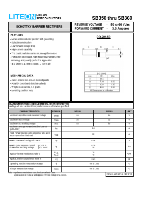SB350 Datasheet PDF LiteOn Technology