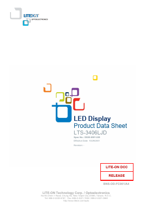 LTS-3406LJD Datasheet PDF LiteOn Technology