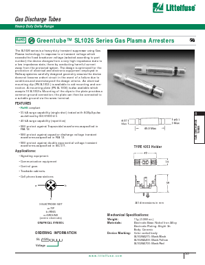 SL1026-700 Datasheet PDF Littelfuse, Inc