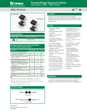 SMBJ5.0A-HR Datasheet PDF Littelfuse, Inc