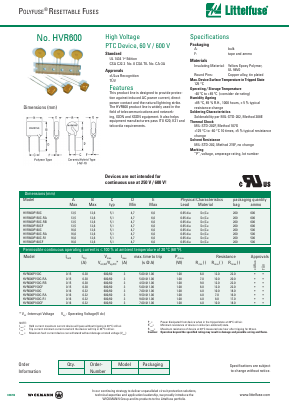 HVR160CF Datasheet PDF Littelfuse, Inc
