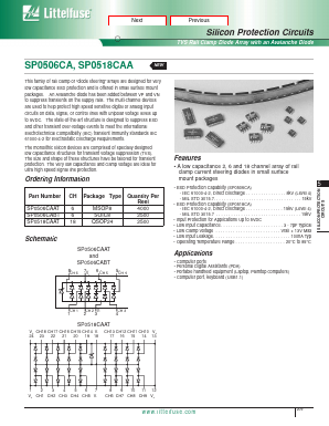 SP0518CAAT Datasheet PDF Littelfuse, Inc